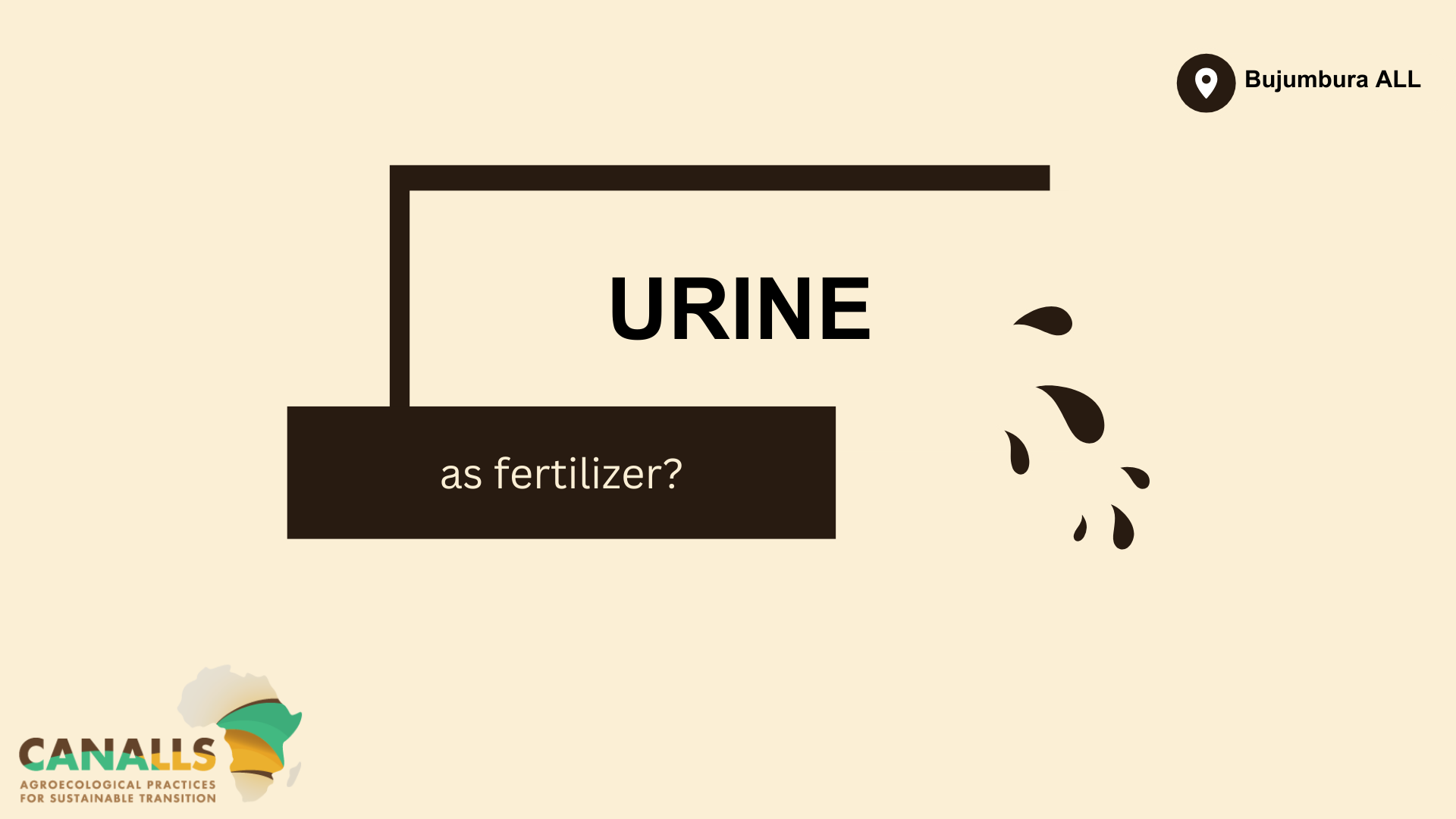 Sanitized urine as a sustainable fertilizer for agriculture in Bujumbura